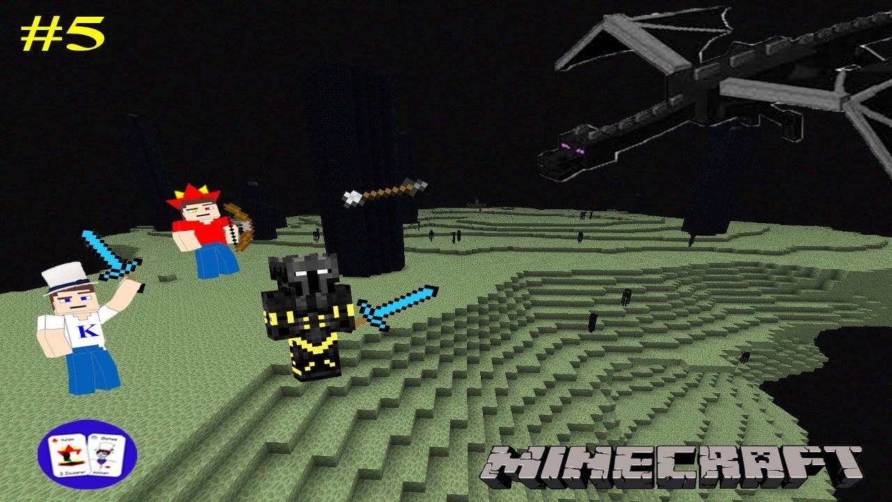 DREI GEGEN ENDERDRACHEN - Minecraft Survival with Friends (feat. Farbbomber) - #5