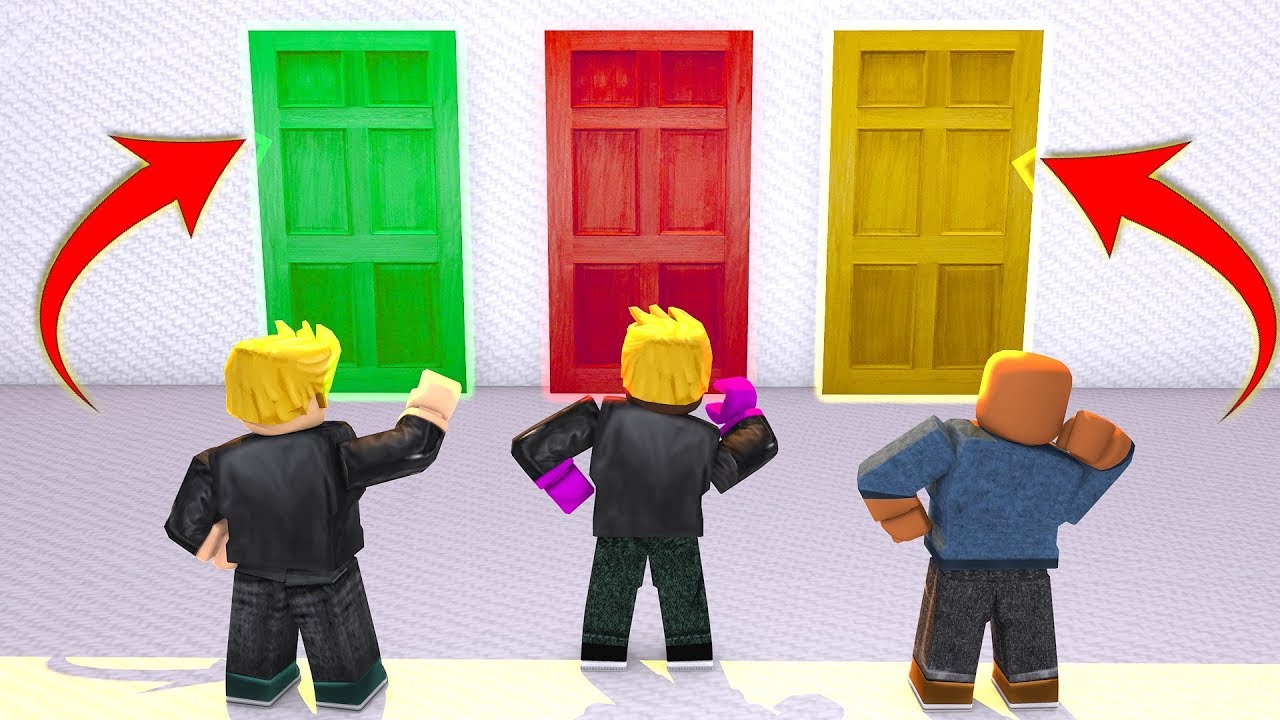 NO ELIJAS LA PUERTA EQUIVOCADA EN ROBLOX CON MASSI Y ELYAS