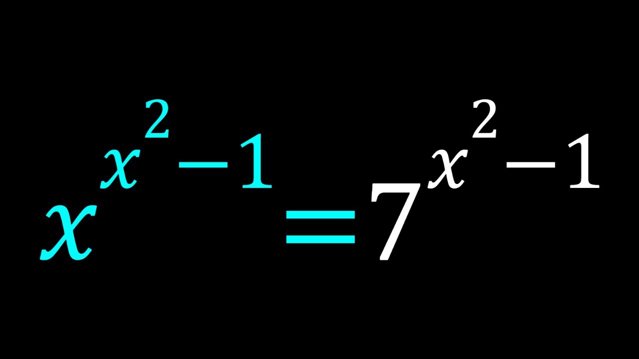 A Tricky Exponential Equation | Can You Solve?