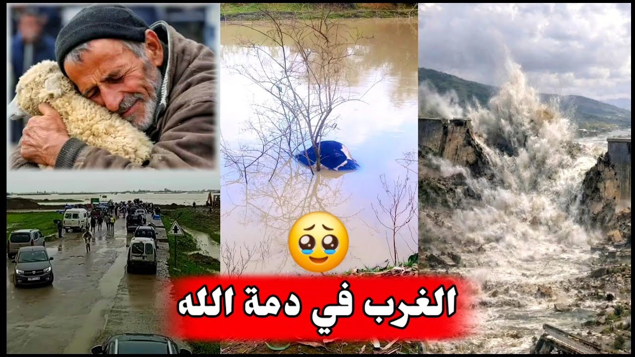 عاااجل. الغرب في دمة الله. بعد ساعات قليلة كمية المياه لم يشهدها اي فيضااان من قبل🥹🚨🚨 و القصر الكبير