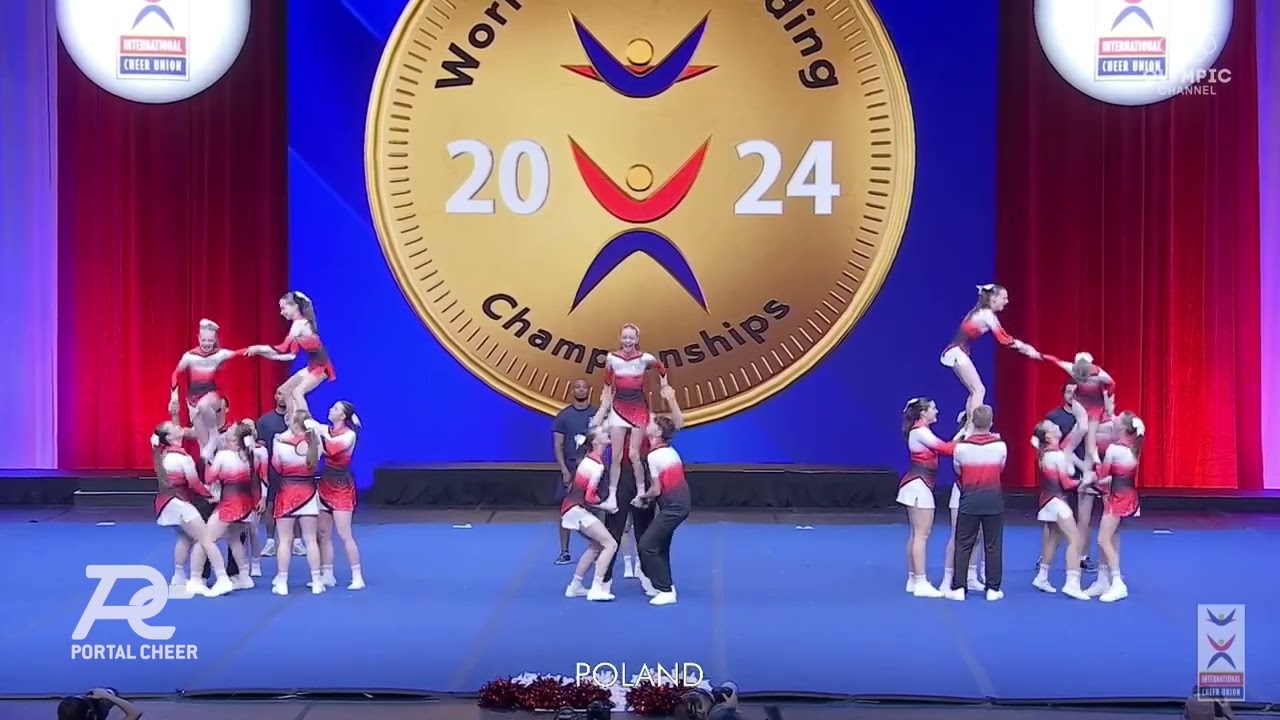 Team Poland Youth Coed Median ICU World Cheerleading Championship 2024 Finals