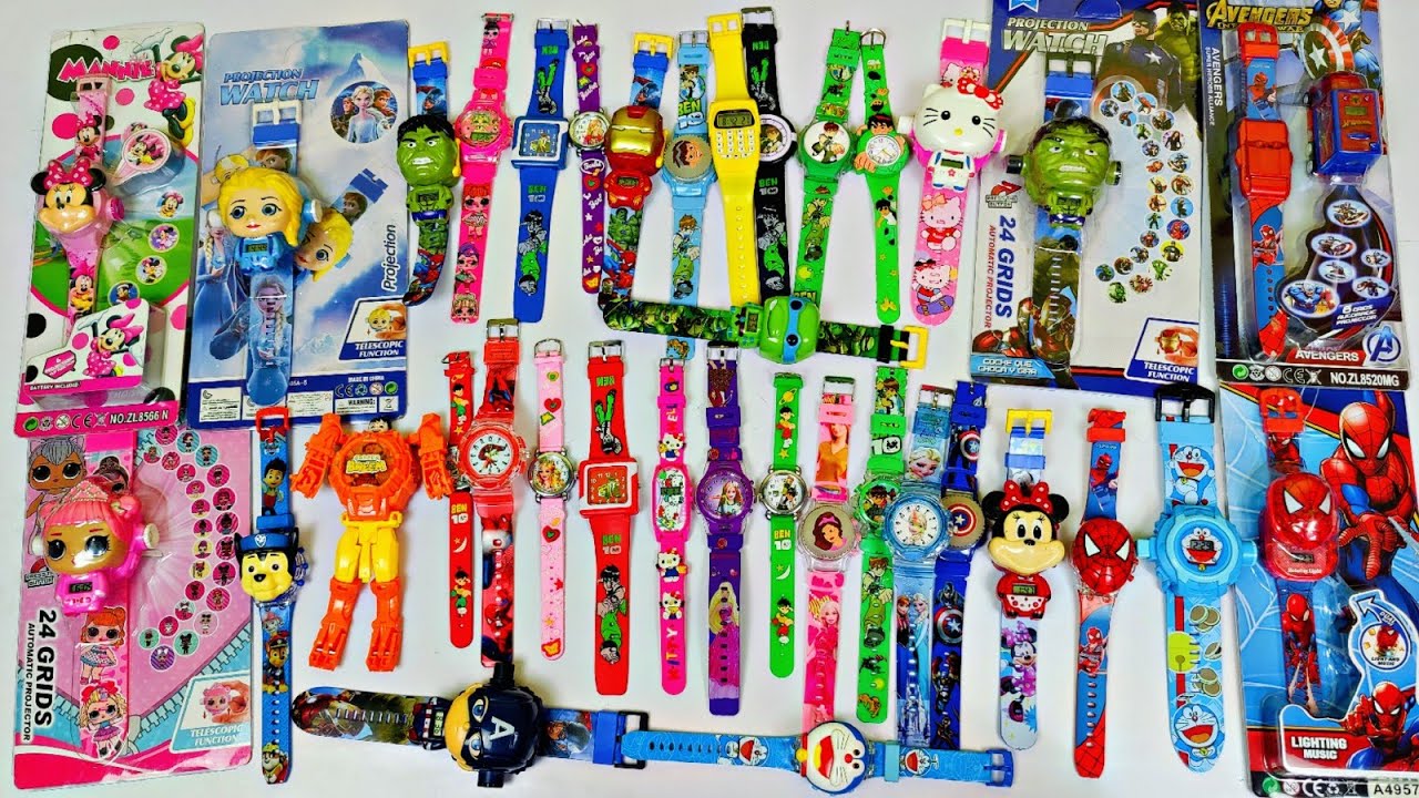 Latest collection of Watch🥰BEN10, Spiderman, Hulk, Doraemon, Frozen, Hello kitty, Ironman, LOL