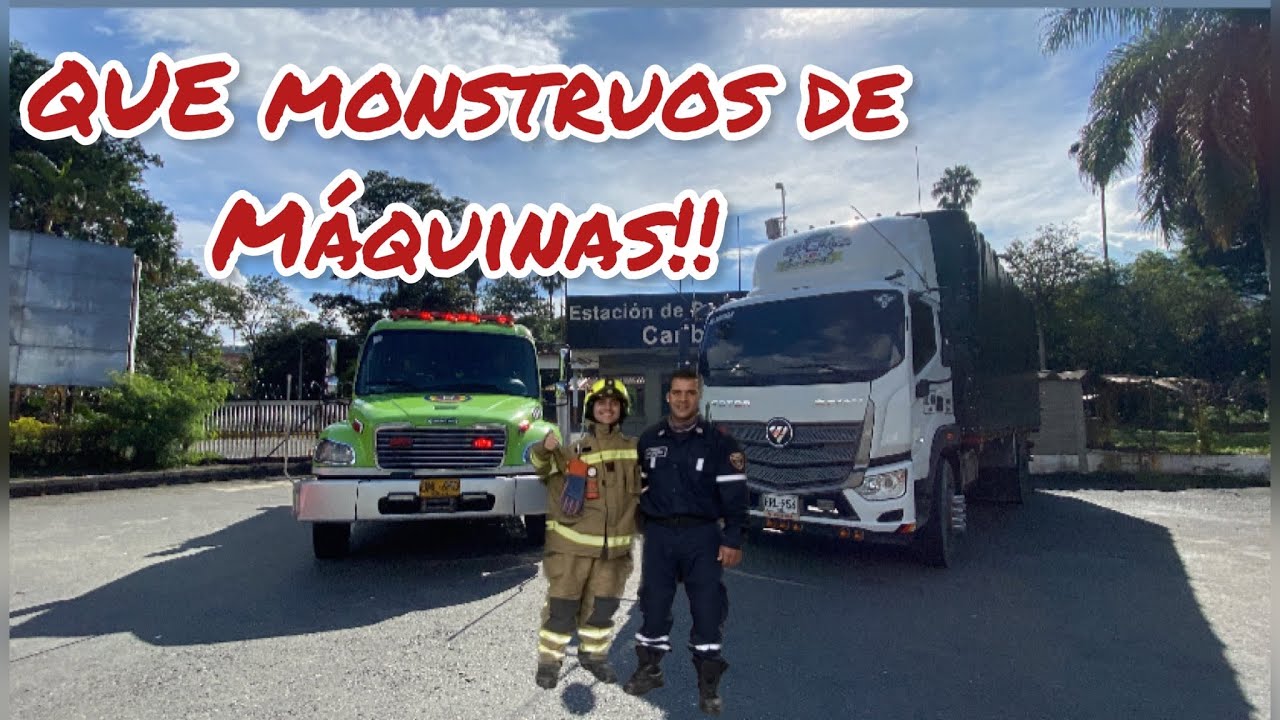 FREIGHTLINER la máquinota de la estación de bomberos Caribe Medellin que me invitaron a conocer 🚒🥰