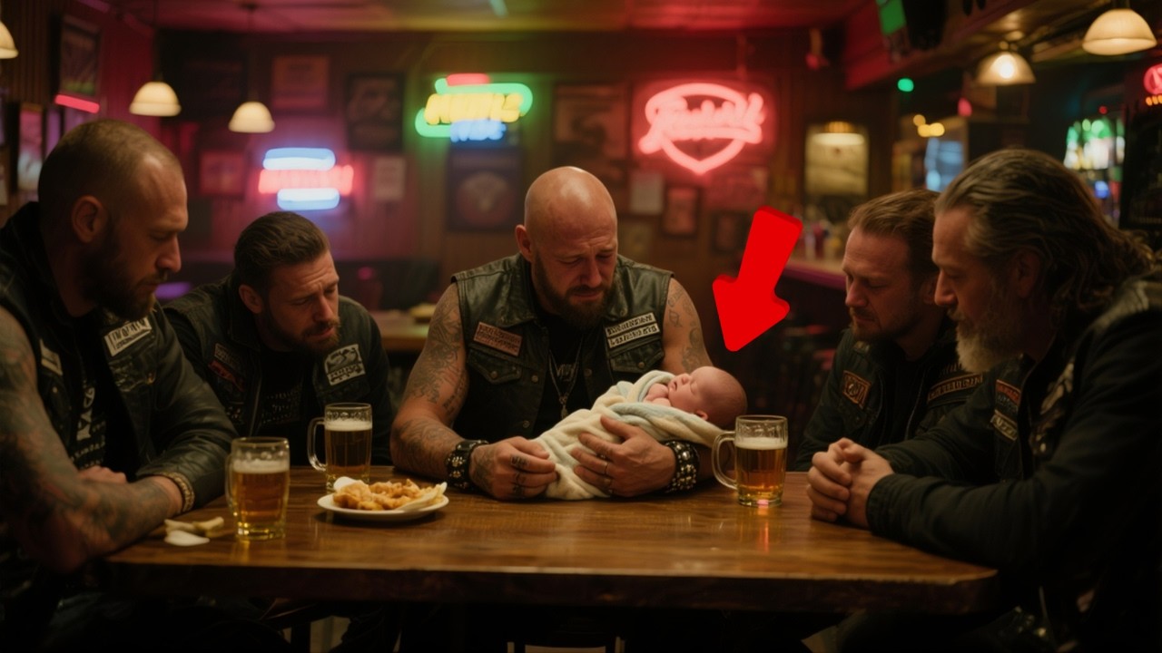 She Left Her Baby at the Biker Bar — The Riders’ Response Made the Whole Town Cry