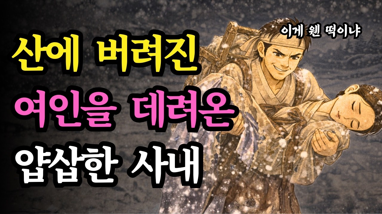 산에 버려진 여인을 데려온 얍삽한 사내, 그 사내의 운명은? | 설화|민담|전설|신화|옛날이야기 |