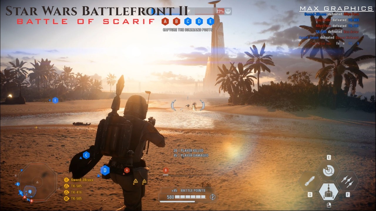 Star Wars Battlefront 2 in 2025 Battle of Scarif (RTX 4090 Max Graphics)