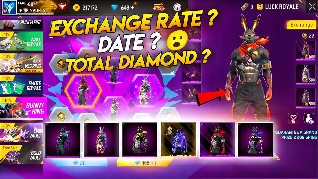 New Bunny Bundle Event Free Fire 🤯🥳| free fire new event | ff new event | new event free fire