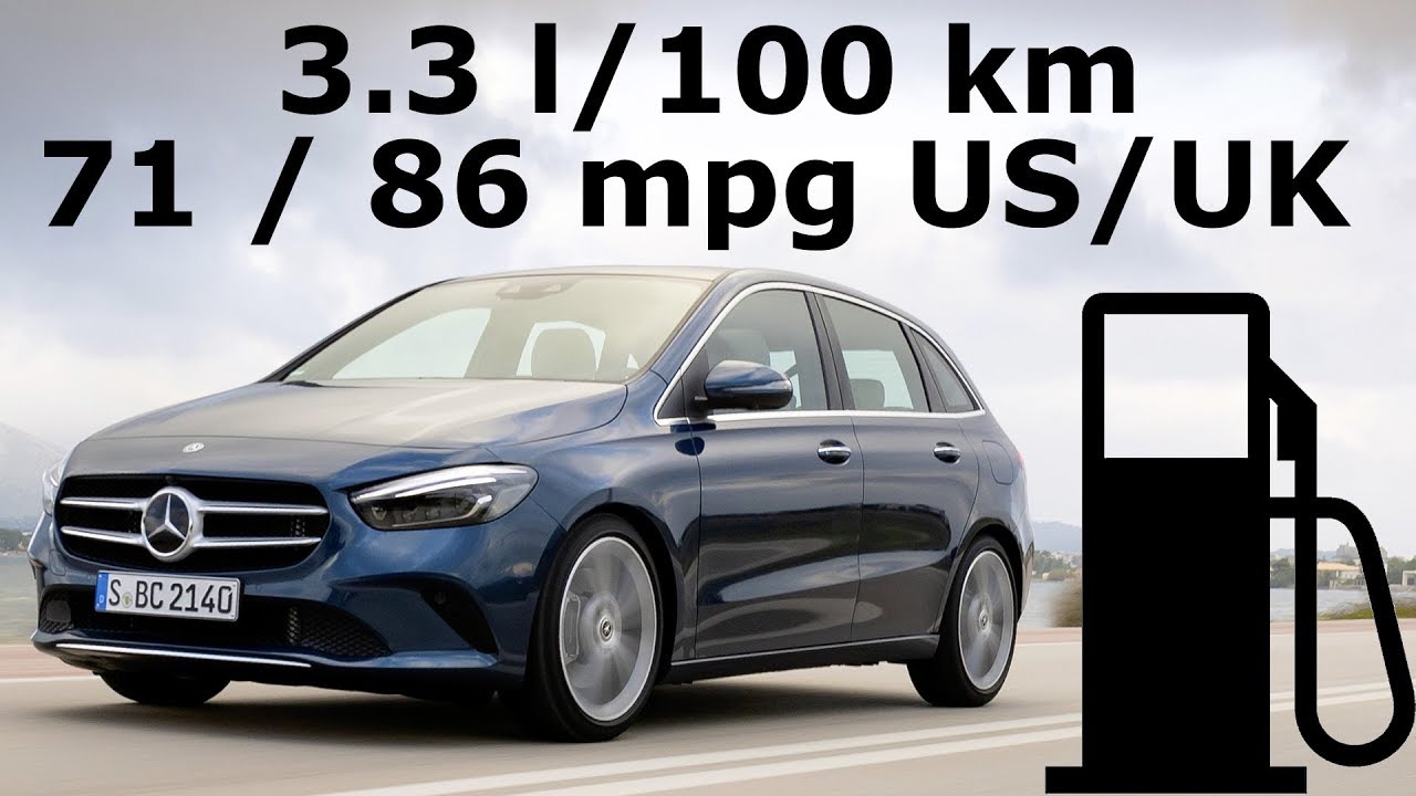 Mercedes-Benz B200d - fuel consumption (economy): city, highway, autobahn :: [1001cars]