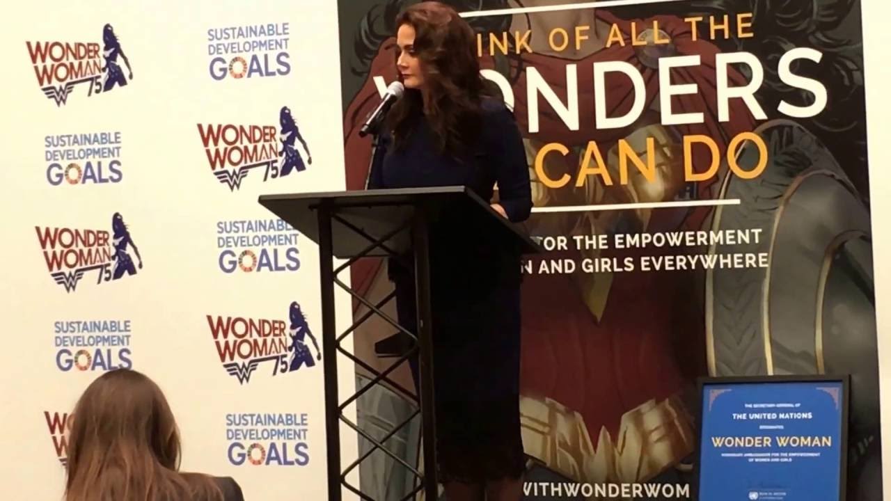 Wonder Woman Lynda Carter addresses United Nations
