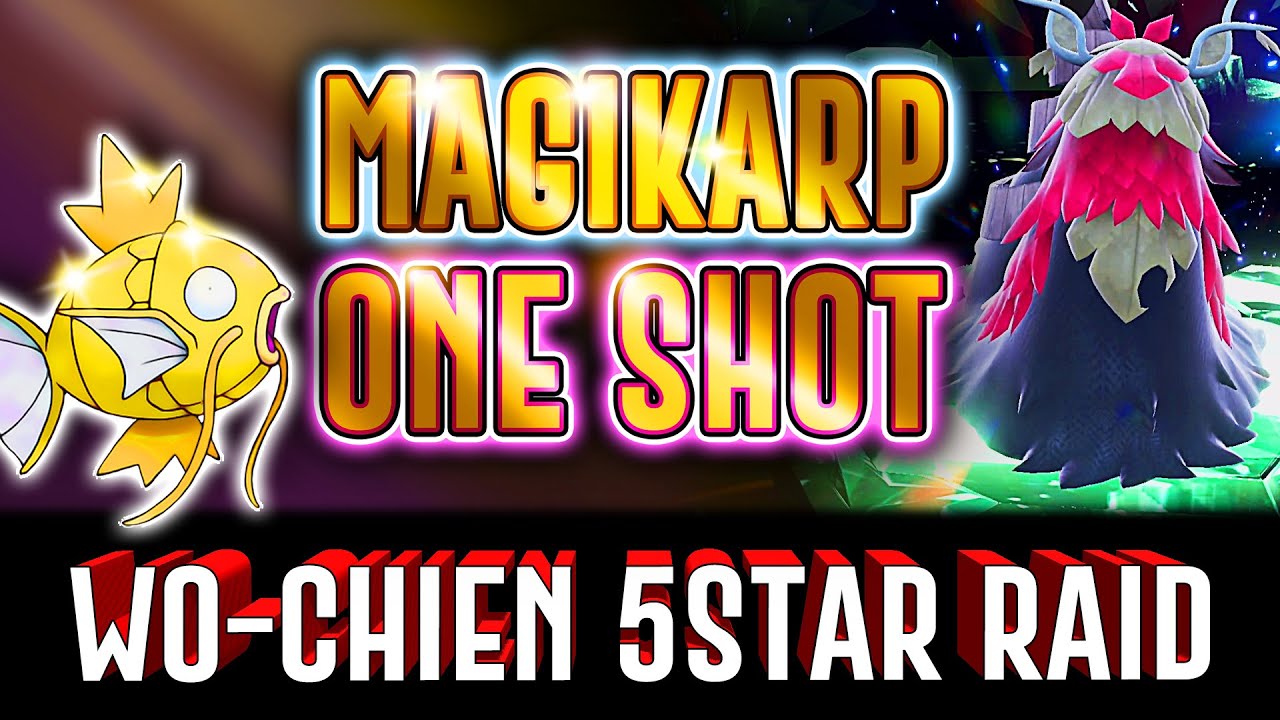 Magikarp DESTROY shiny WO-CHIEN 5 Star Raid in Pokemon Scarlet & Violet - Karpador vs. Chongjian