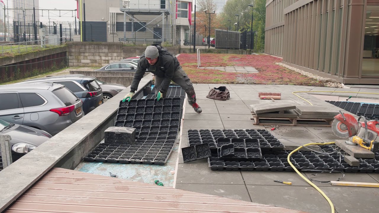 E en Y gebouw in Eindhoven kiest voor groen op het dak