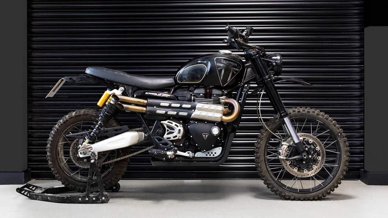 Triumph Scrambler 1200 XE / XC - Guy Martin / James Bond 007 Slash Cut Exhaust System