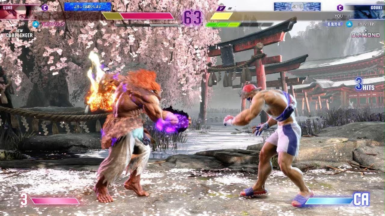 Street Fighter 6　LUKE VS AKUMA(GOUKI) Casual Match PS5　実況有り