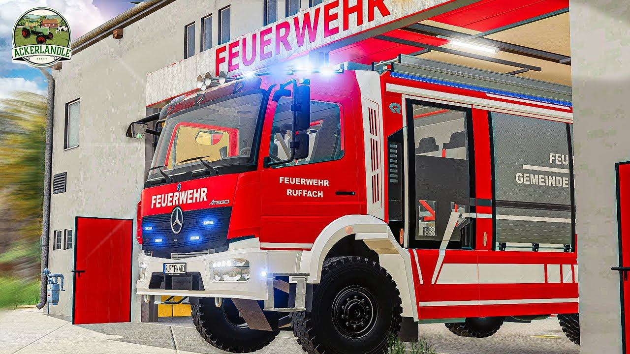 LS19 ACKERLÄNDLE #20: Melder geht: Mit Vollgas zum Feuerwehr-Gerätehaus! | FARMING SIMULATOR 19