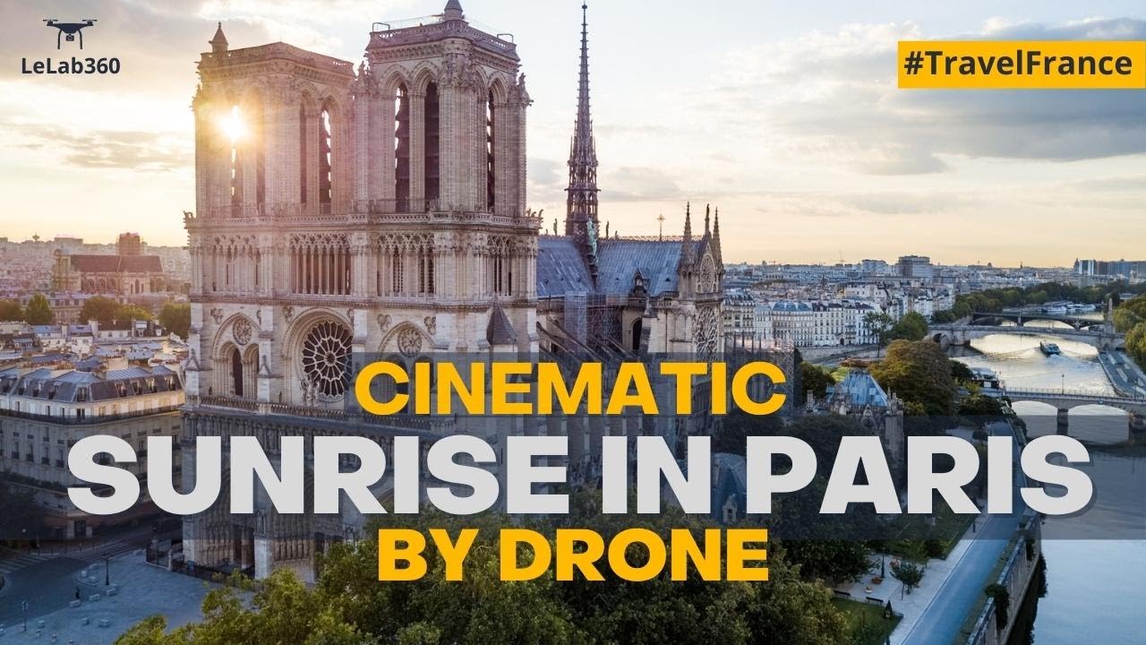 Paris Olympic 2024 Awe-Inspiring Parisian Landmarks from Above: Eiffel, Notre Dame, Sacre Coeur