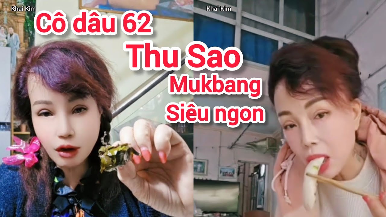Cô dâu 62 tuổi Thu Sao mukbang đồ ăn tại nhà siêu ngon