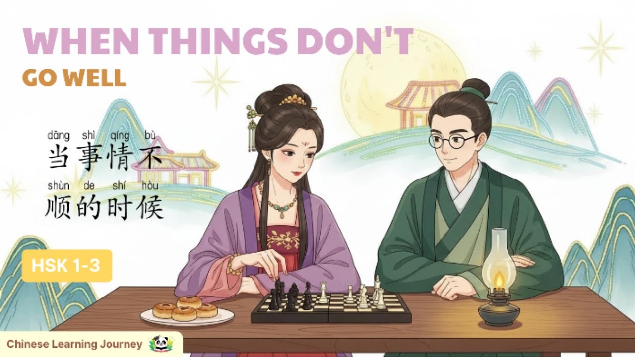 [HSK 1-3] 当事情不顺的时候 - When Things Don't Go Well | Practice Listening To Chinese Podcast