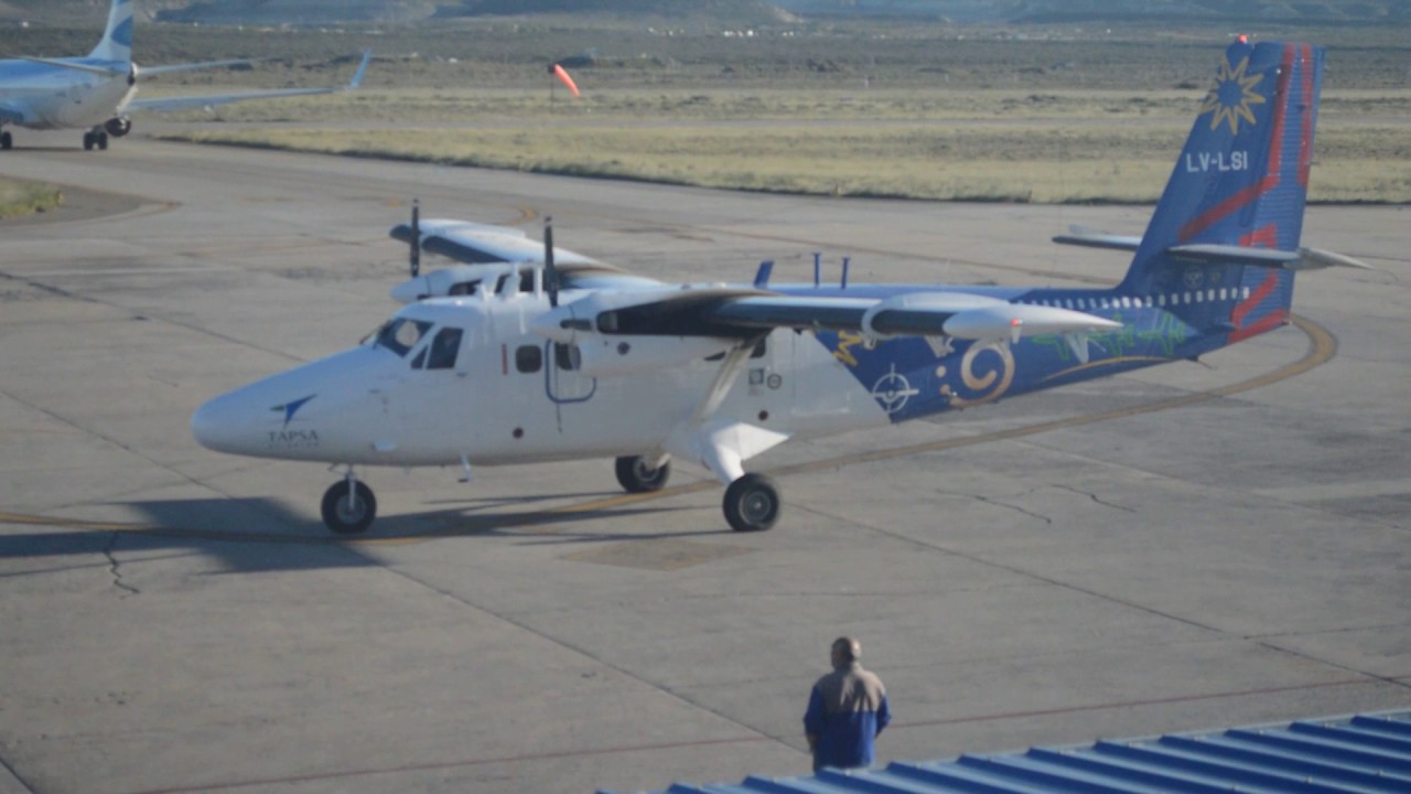 de Havilland Canada DHC-6-300 Twin Otter LV-LSI de TAPSA en Comodoro Rivadavia 21-10-2016