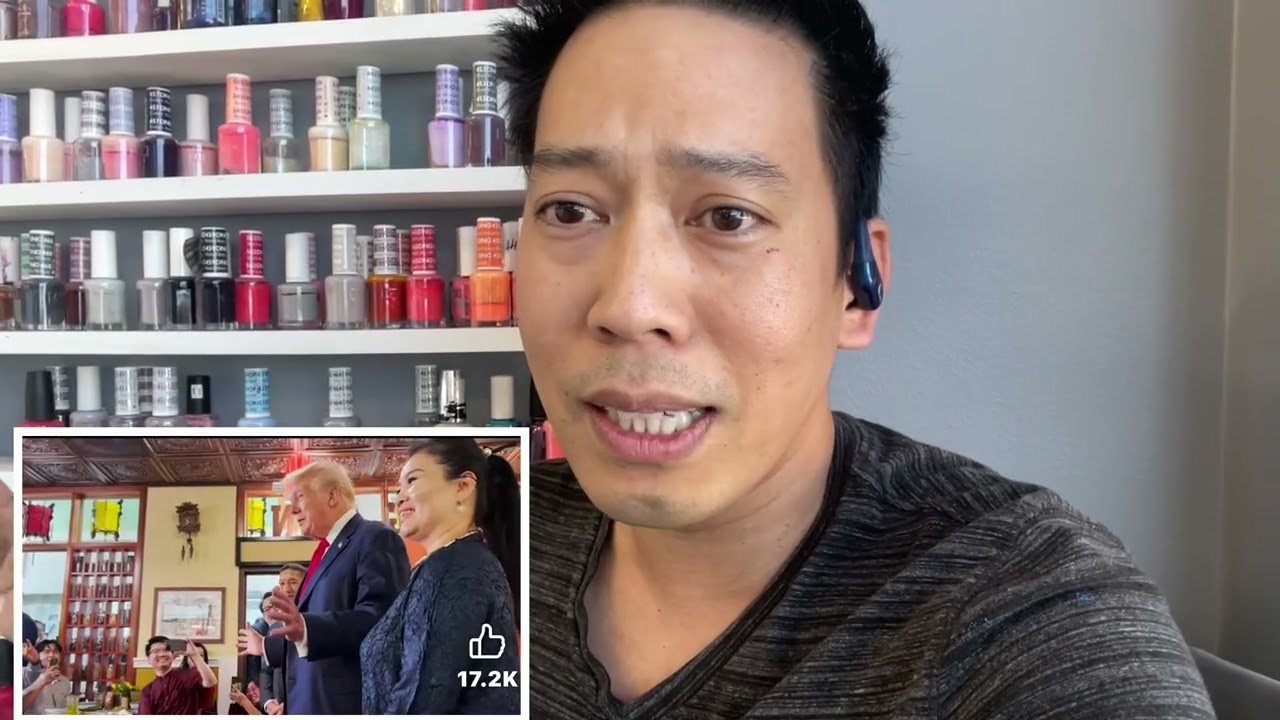 Hàng Ngàn chủ Việt Nam xắp Hàng chờ Tổng Thống Trump# bỏ áo vô thùng# ăn mặt lịch sự