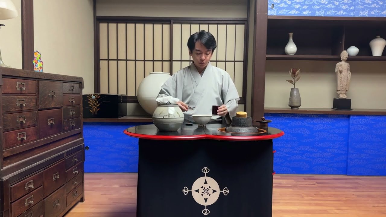 遠州流茶道　天籟・低い釜　炉　薄茶（前編）