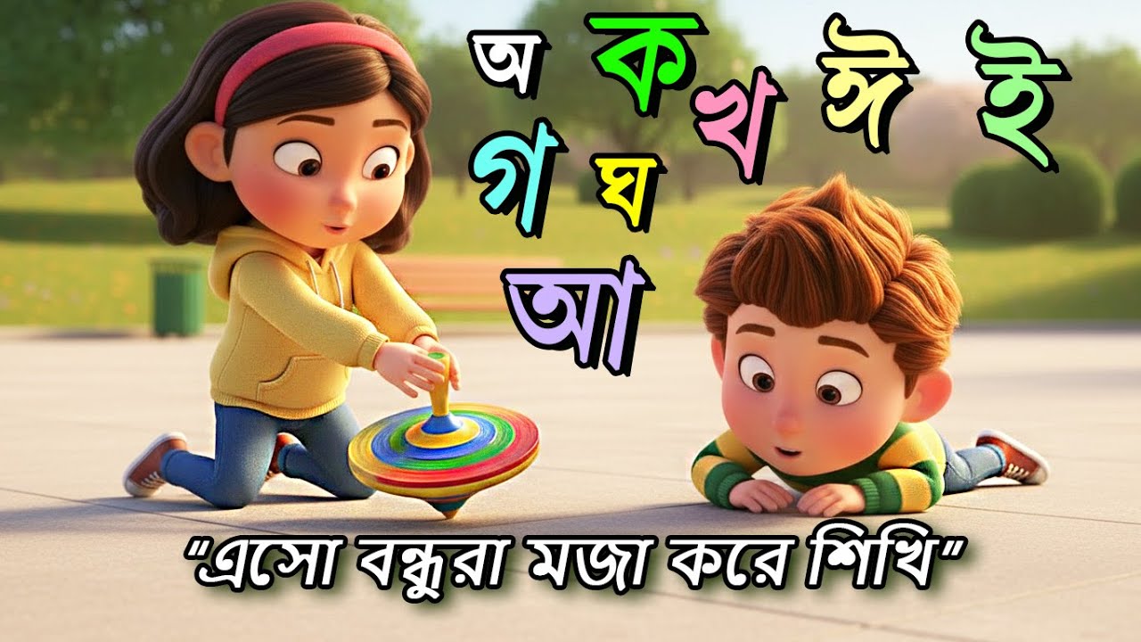 বাংলা স্বরবর্ণ ও ব্যঞ্জনবর্ণ ছড়া | Kids Bangla Alphabet Rhymes | শিশুদের শিক্ষামূলক ভিডিও