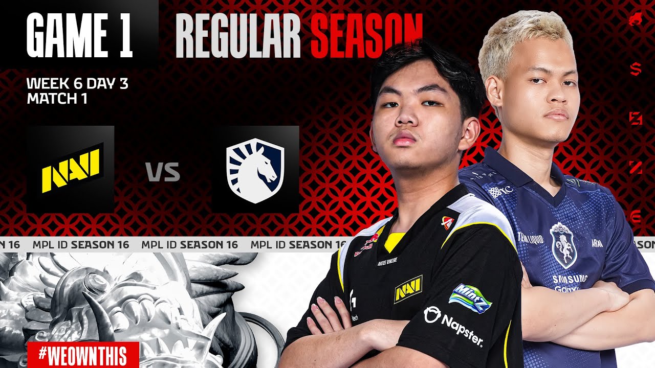 NAVI vs TEAM LIQUID ID | Regular Season Week 6 Day 3 | Game 1 | #MPLIDS16