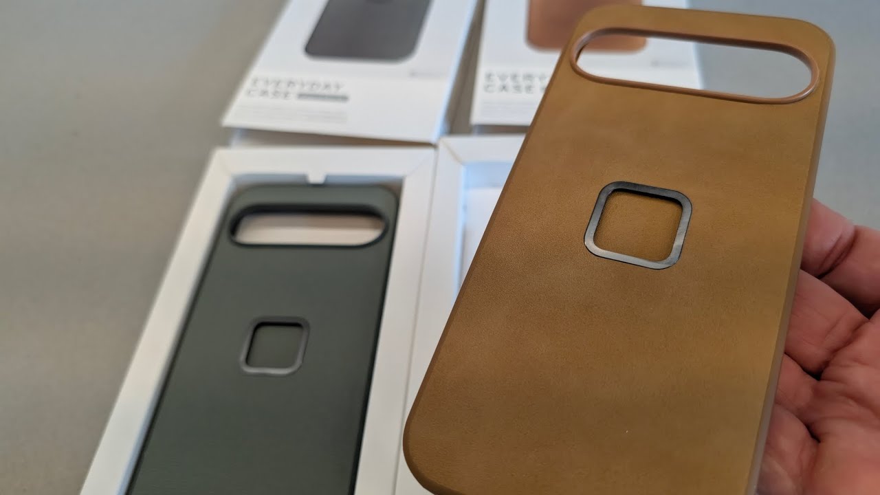 Pixel 9 Pro XL Everyday Case from Peak Design - unboxing in Sage and Tan color options.