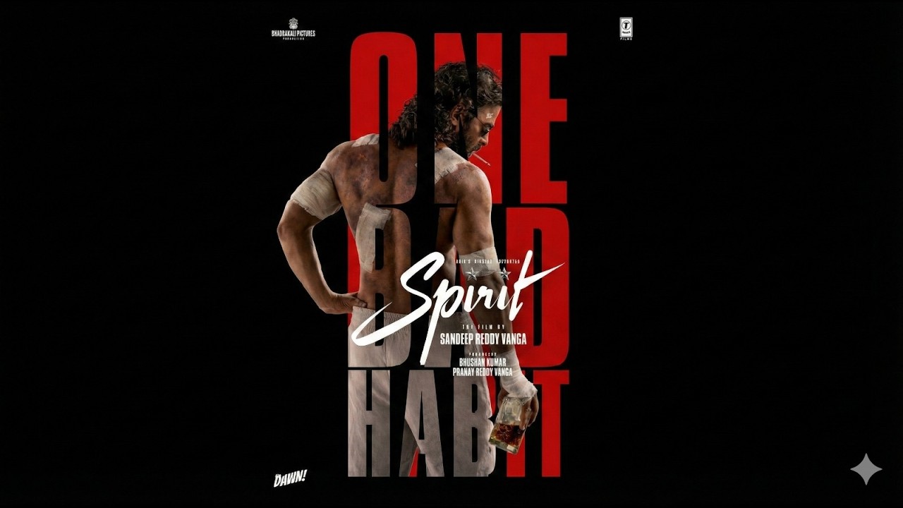 SPIRIT – #ONE BAD HABIT 🔥 |  Mass Song | Prabhas | MR DK Creations