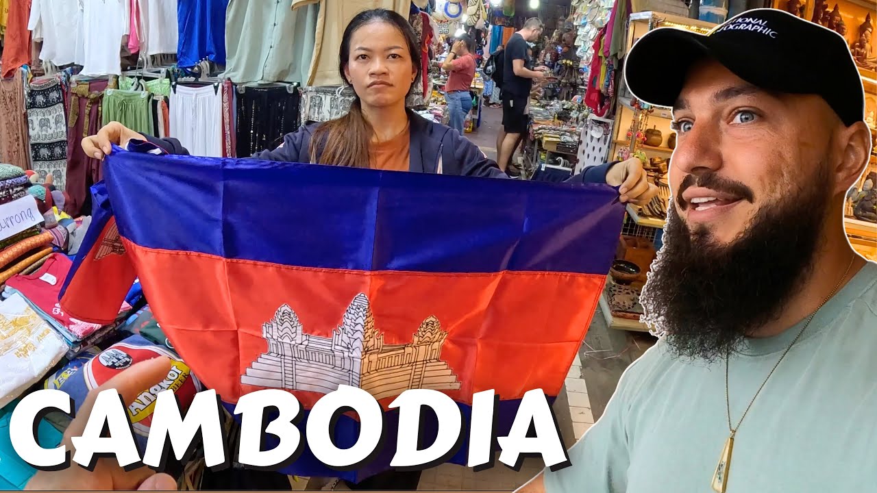 $50 Challenge In The Most Touristic Market In Siem Reap, Cambodia 🇰🇭