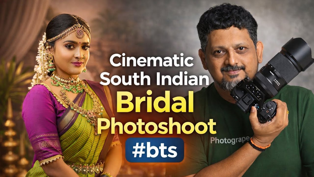Cinematic South Indian Bridal Photoshoot with Sirui Aurora 85mm 1.4 📸 ✨| Tamil Photography Tutorials