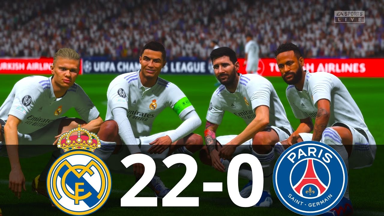 MESSI, RONALDO, MBAPPE, NEYMAR, ALL STARS | REAL MADRID 22-0 PSG