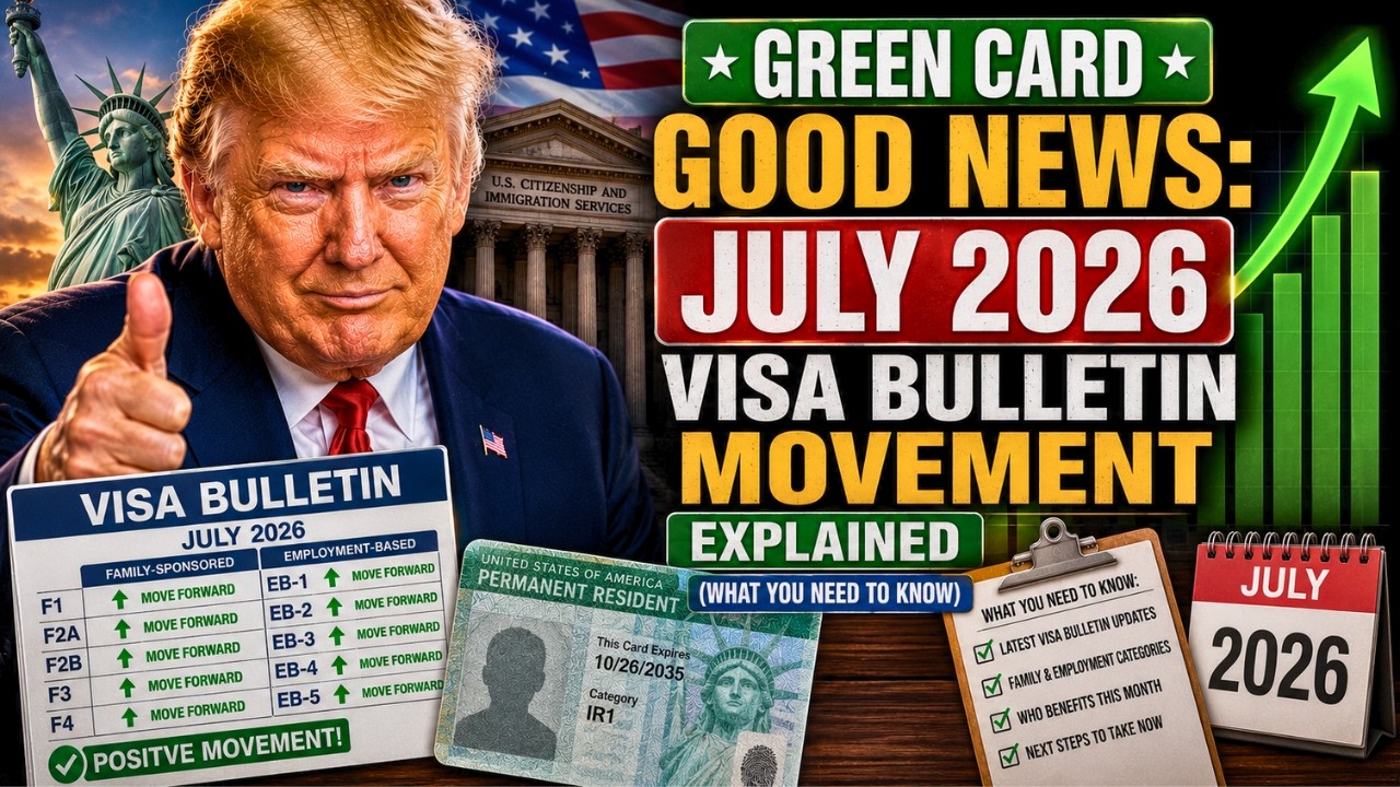 Green Card Good News: July 2026 Visa Bulletin Movement Explained (What You Need to Know)