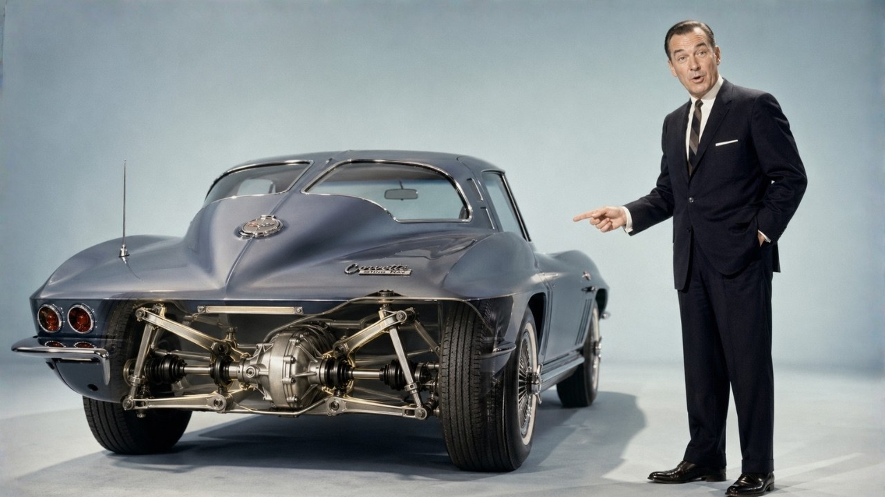 Странная американская подвеска, спрятанная внутри Corvette C2!