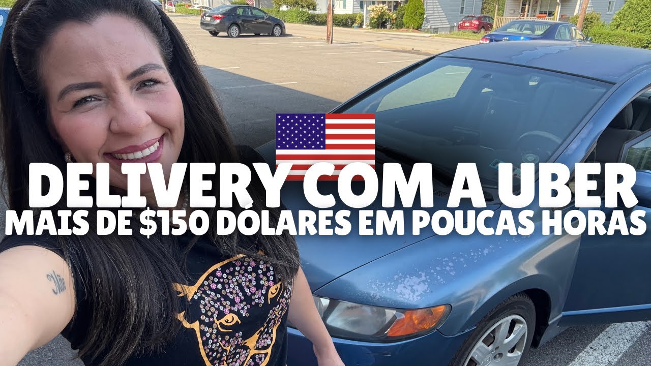 DELIVERY NOS ESTADOS UNIDOS COM A UBER, FIZ MAIS DE $150 DÓLARES EM POUCO TEMPO