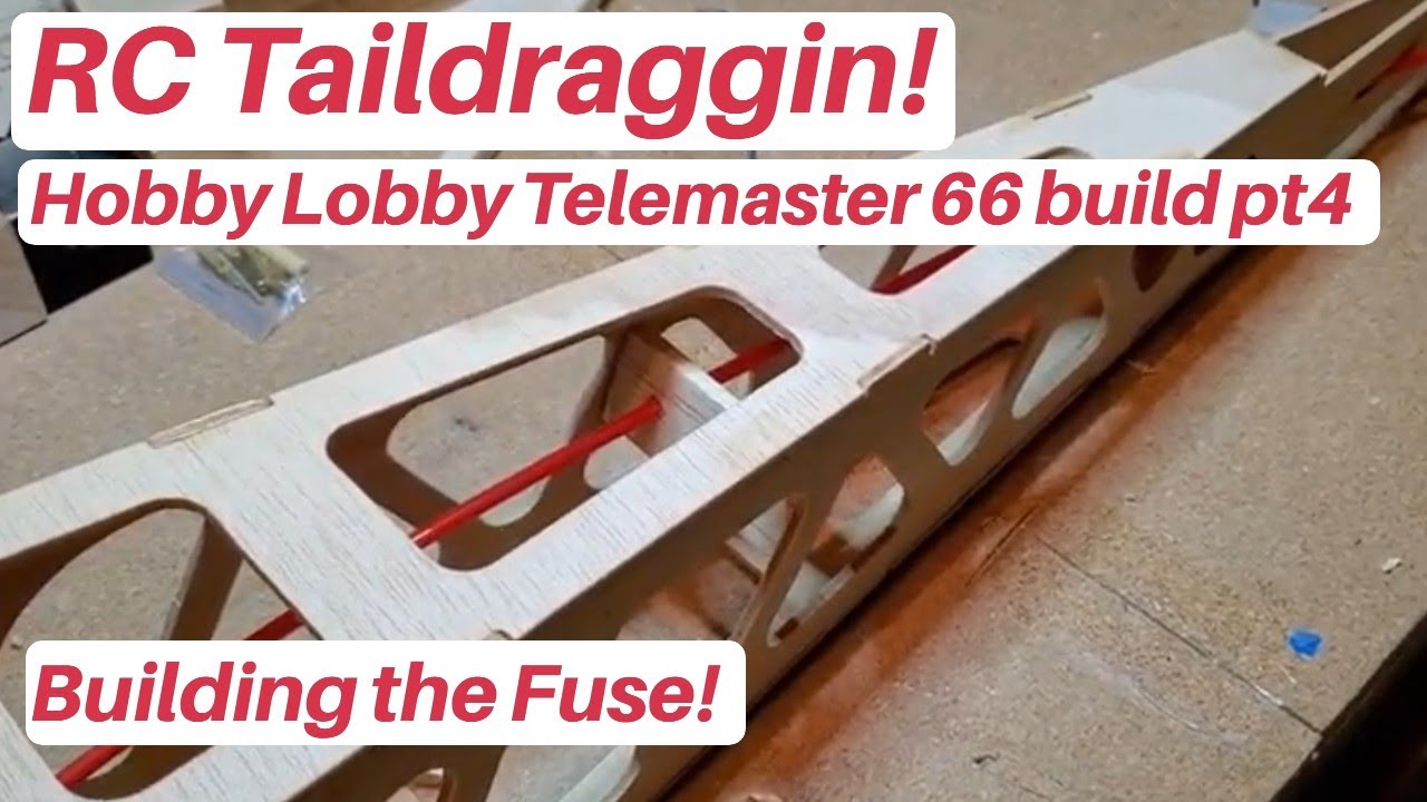 RC Taildraggin! Hobby Lobby Telemaster 66 build pt4.
