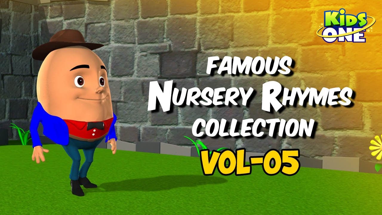Humpty Dumpty | Famous Nursery Rhymes Collection Vol #5 | English Rhymes For Children | KidsOne
