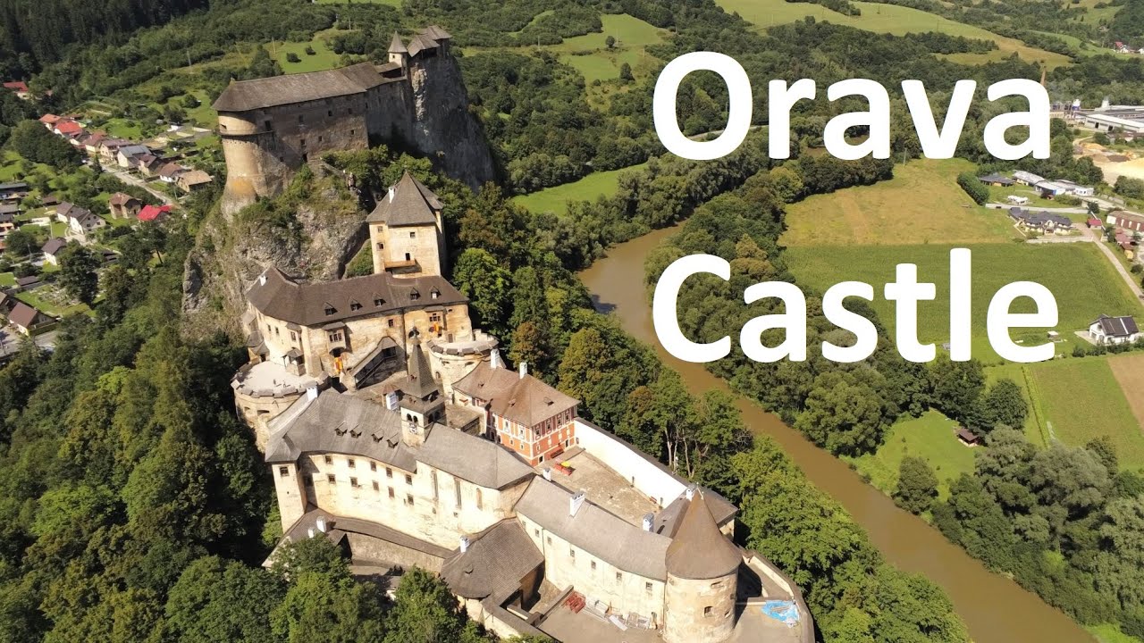 Orava Castle/Arwaburg in Slovakia AERIAL DRONE 4K VIDEO