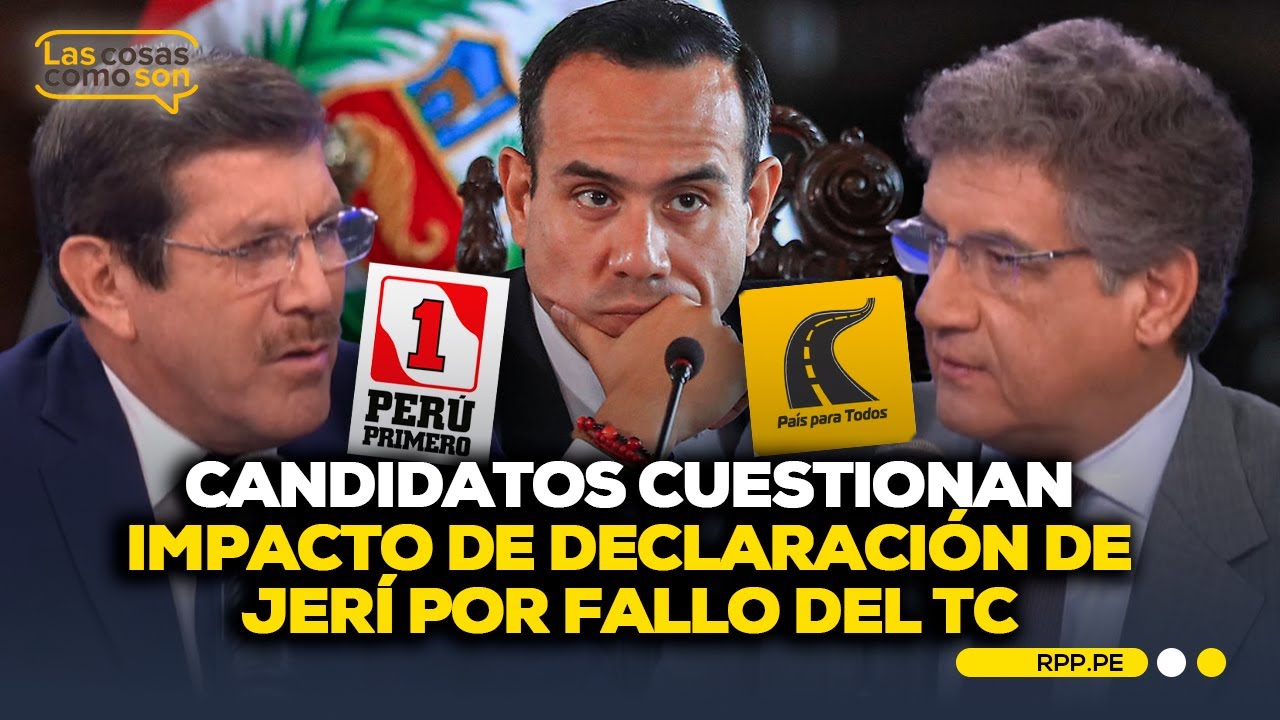 Debate candidatos Senado: Jorge Chávez Cresta y Juan Sheput sobre investigación a Jerí #LASCOSASRPP