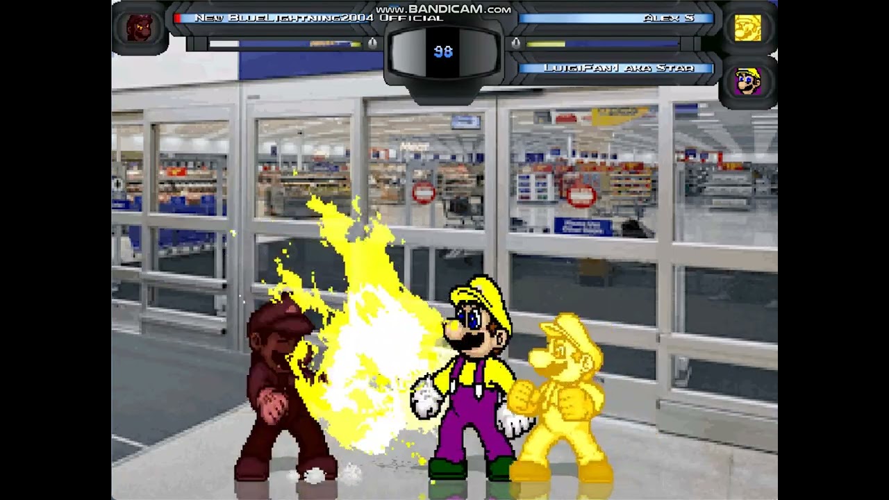 Mugen Battle #1050 Stone New Bluelightning2004 VS Stone Alex S & Stone LuigiFan1 aka Star