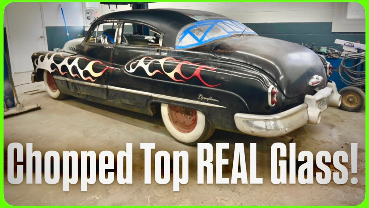 How To Cut REAL GLASS! CHEAP! For a Chopped Top Car! 🧐