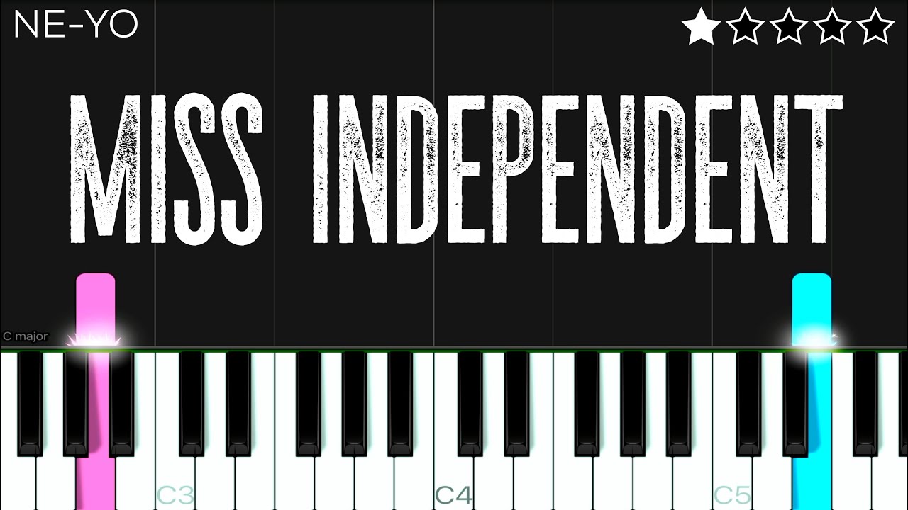 Ne-Yo - Miss Independent | EASY Piano Tutorial