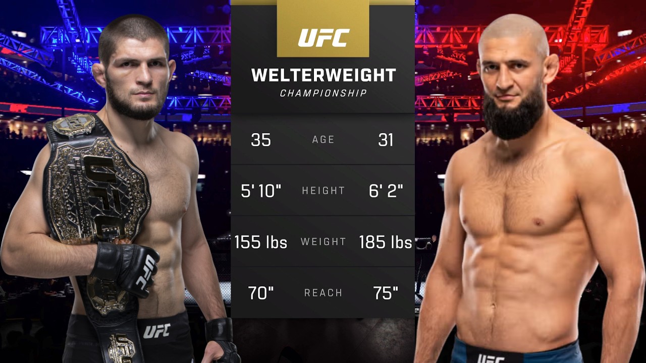 Khabib Nurmagomedov vs Khamzat Chimaev Full Fight - UFC Fight Of The Night