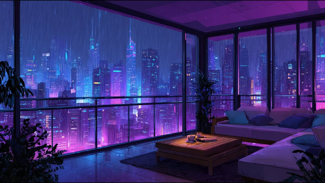 Late Night Rainy Lofi 🌧️ Cozy Chill Beats for Study, Focus & Finals Week | City Night Vibes