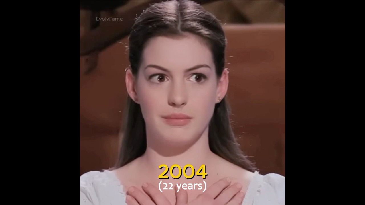 The evolution of Anne Hathaway (2001-2024) #annehathaway #evolution #goviral #fyp #usa #shorts
