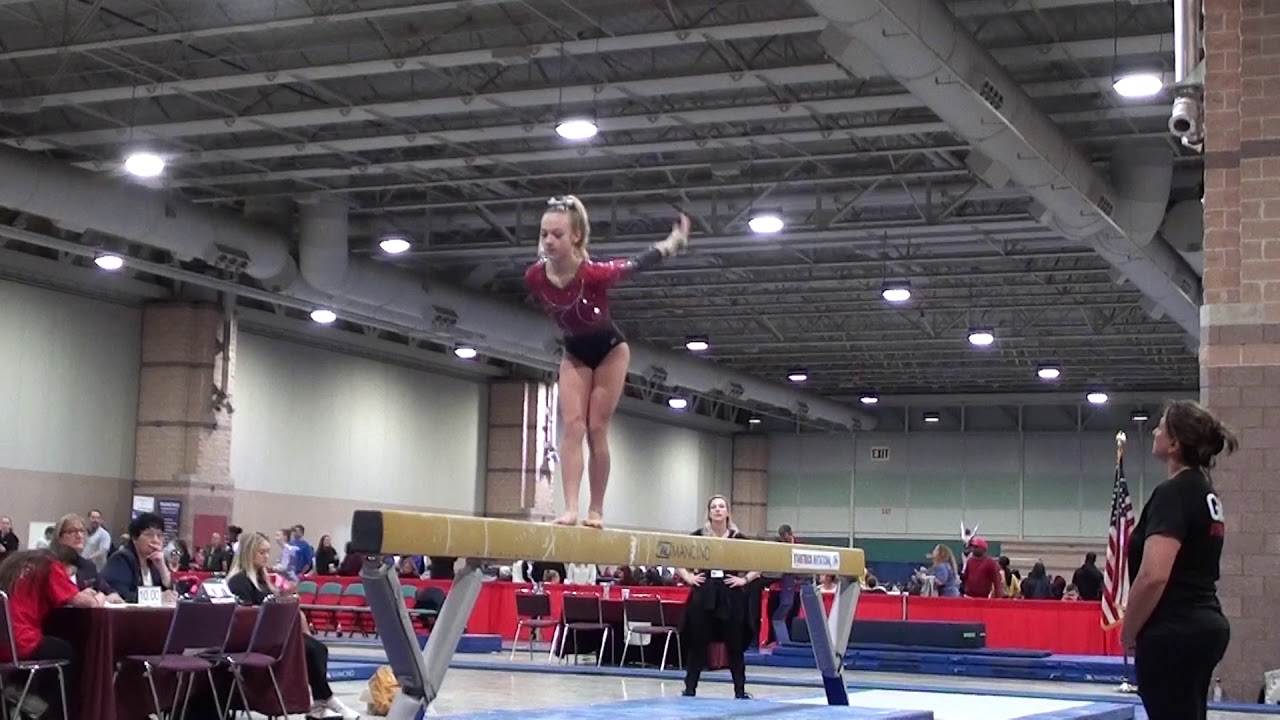 Skyler Downs Level 8 Beam Routine 2020 Star Struck 9.3