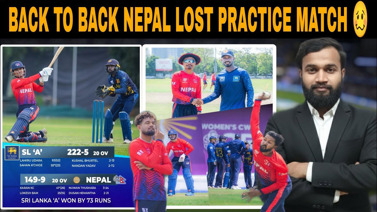 Back to Back Loss 😢 | Nepal Lose Practice Match vs Sri Lanka A | Big Concerns Before World Cup 😑