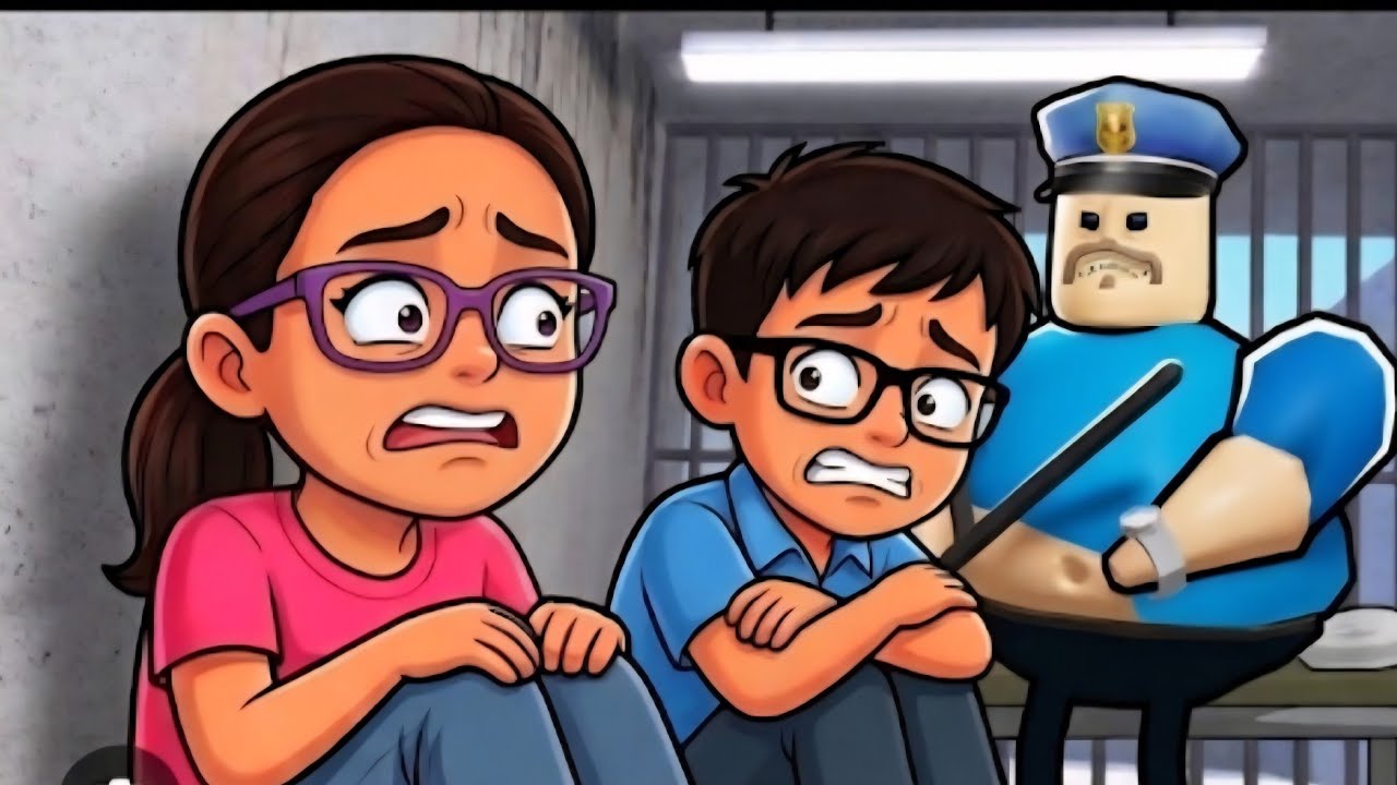 EVA AND PIYUSH🤩 playing barry prison escape 😮 ROBLOX!💀#@evapiyush#roblox#barry