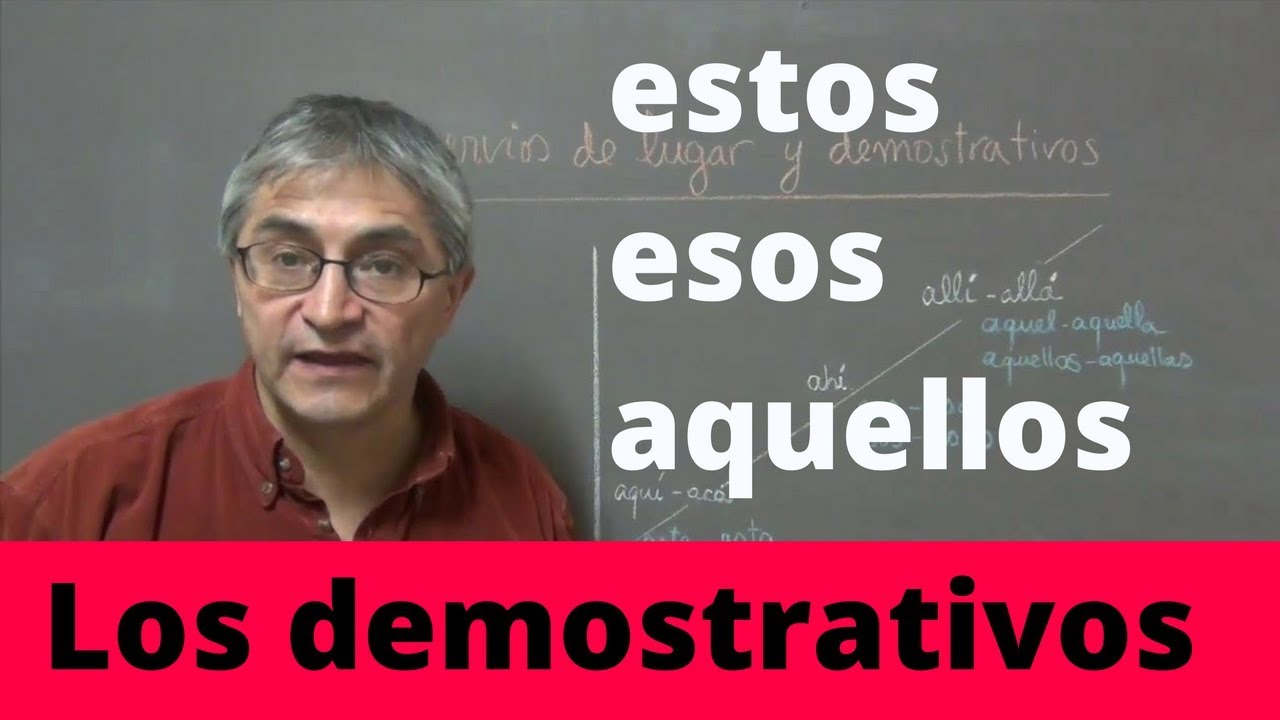 Demostrativos en español: pronombres y adjetivos