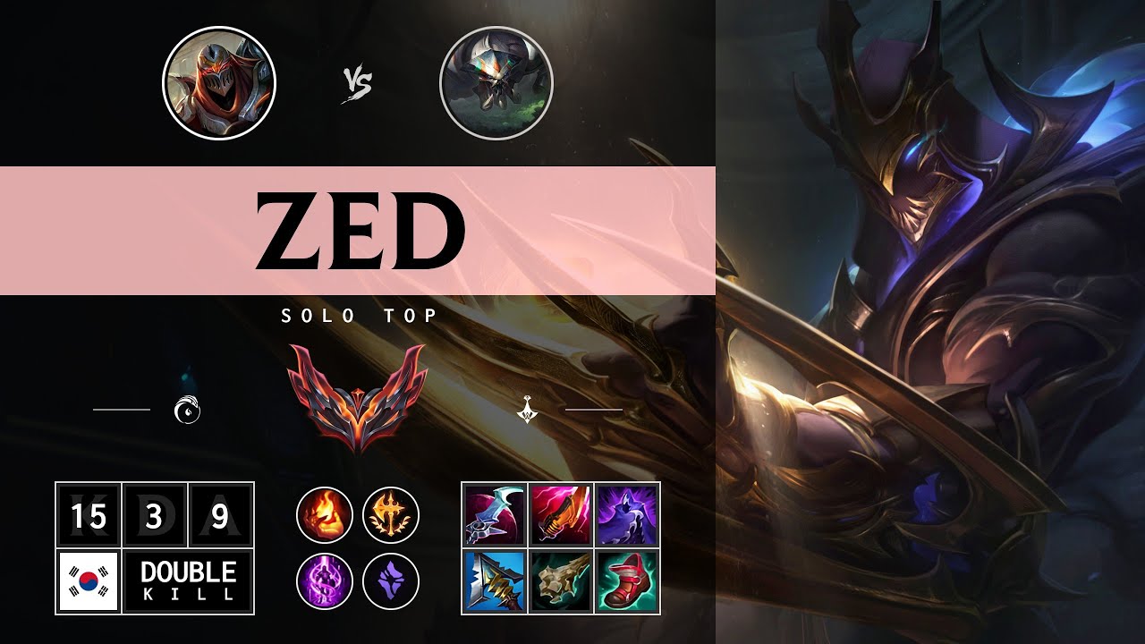 Zed Top vs Skarner - KR Grandmaster Patch 14.13