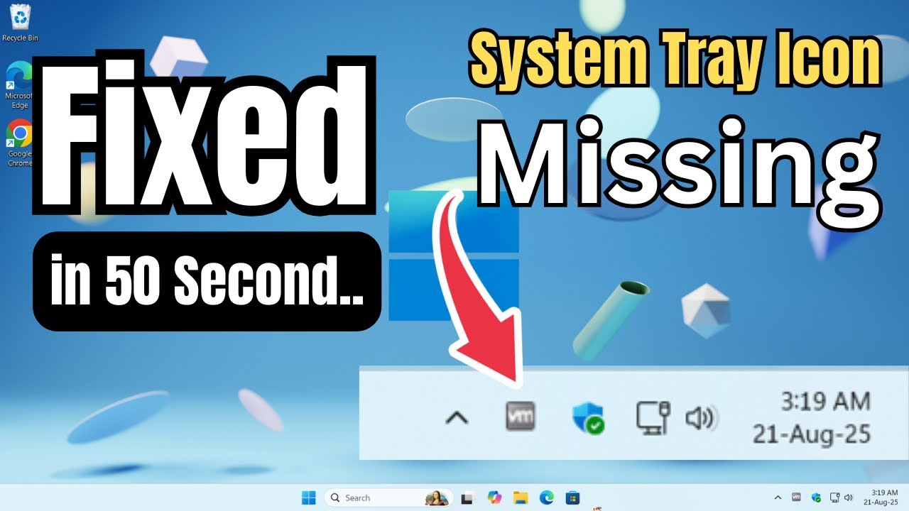 How to Fix System Tray Icons Missing Windows 11 ( Step by Step )